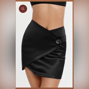 NWT sincerelyRia Elegant Black Women's mini Skirt L